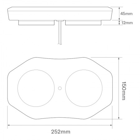 Mini LED Lightbar - Magnetic Mount - R65